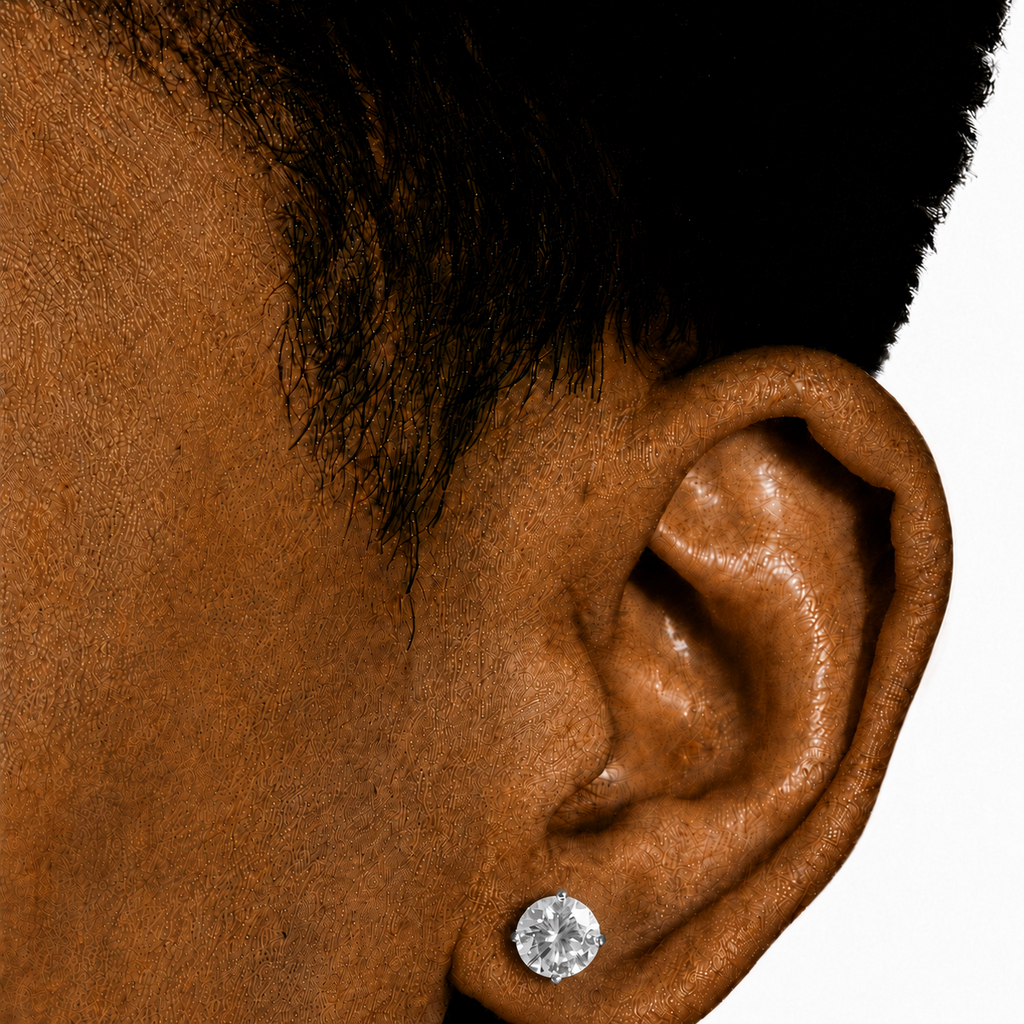 VVS Style Round Cut Earrings