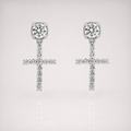Iced Out Studded Cross Earrings