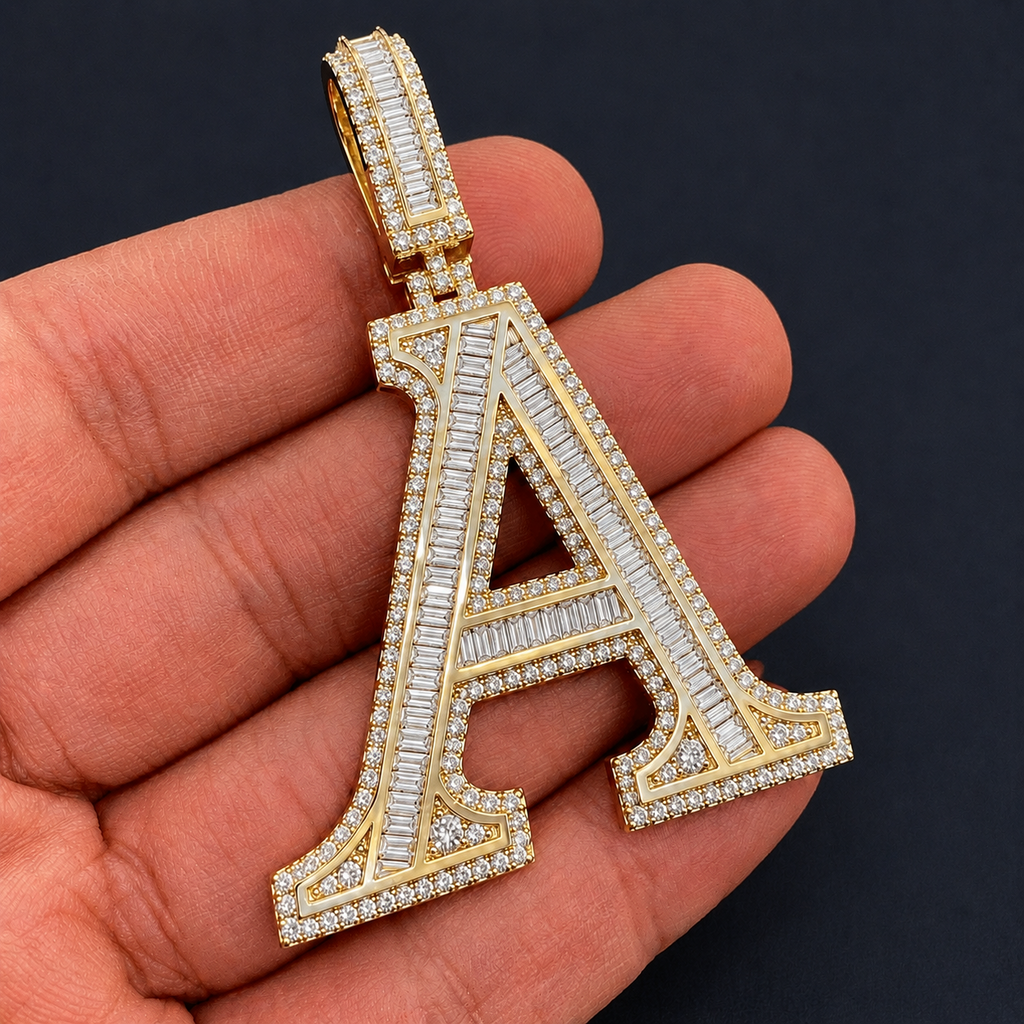 Custom A Initial Letter Pendant