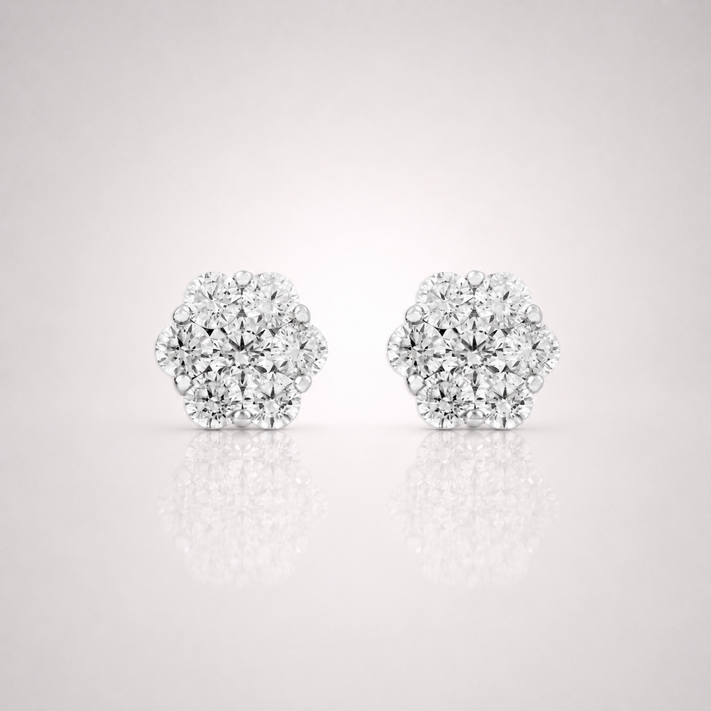 Men’s Daisy Earrings Iced Out
