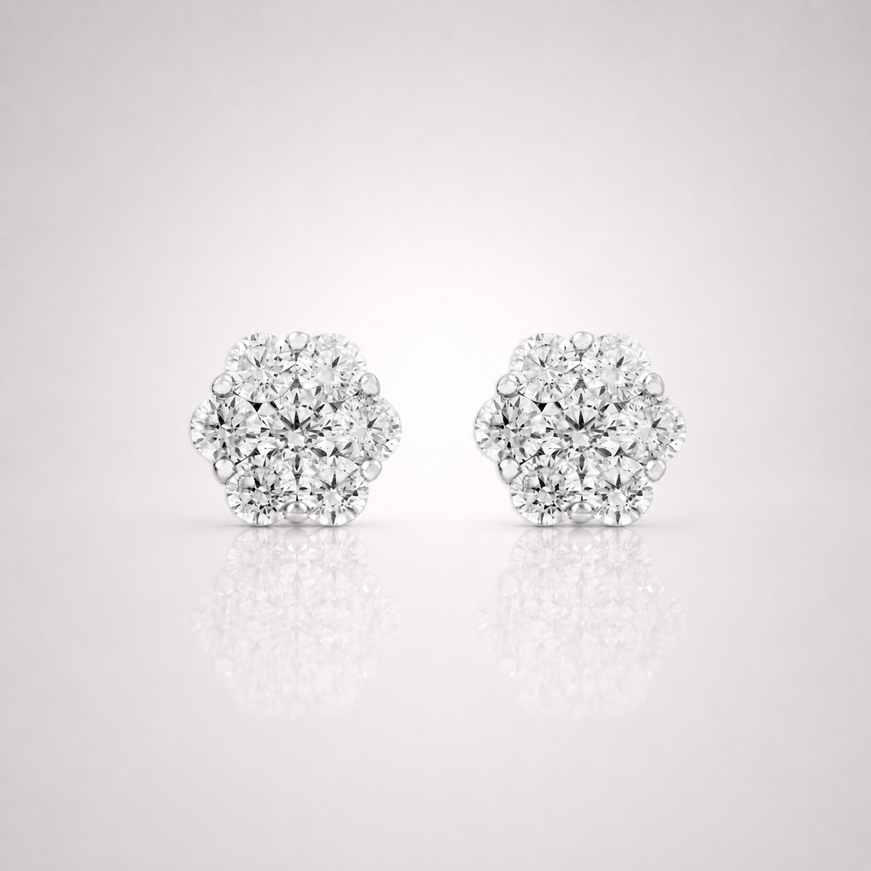 Men’s Daisy Earrings Iced Out