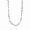 10MM Iced Out Moissanite Bezel Tennis Chain – 14K Gold Tone