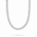 12MM Solid Gold Iced Diamond Cuban Link Chain