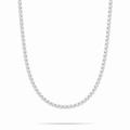 Men’s Diamond Tennis Necklace 6MM White Gold