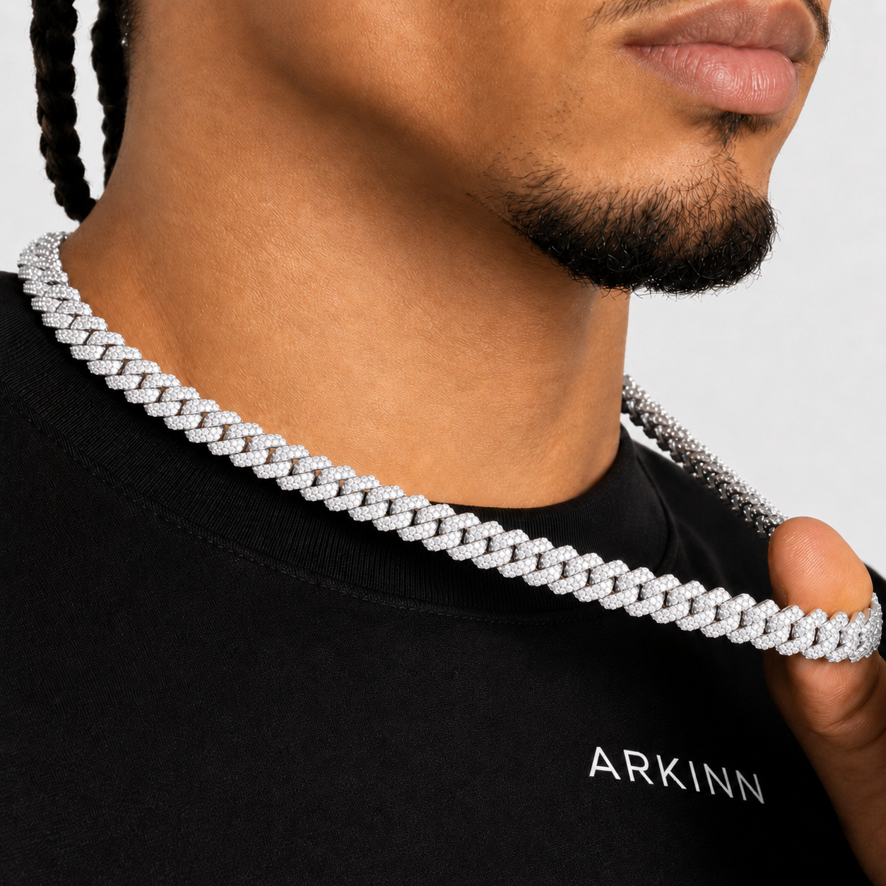 Men’s 14K Gold Diamond Cuban Necklace 13MM