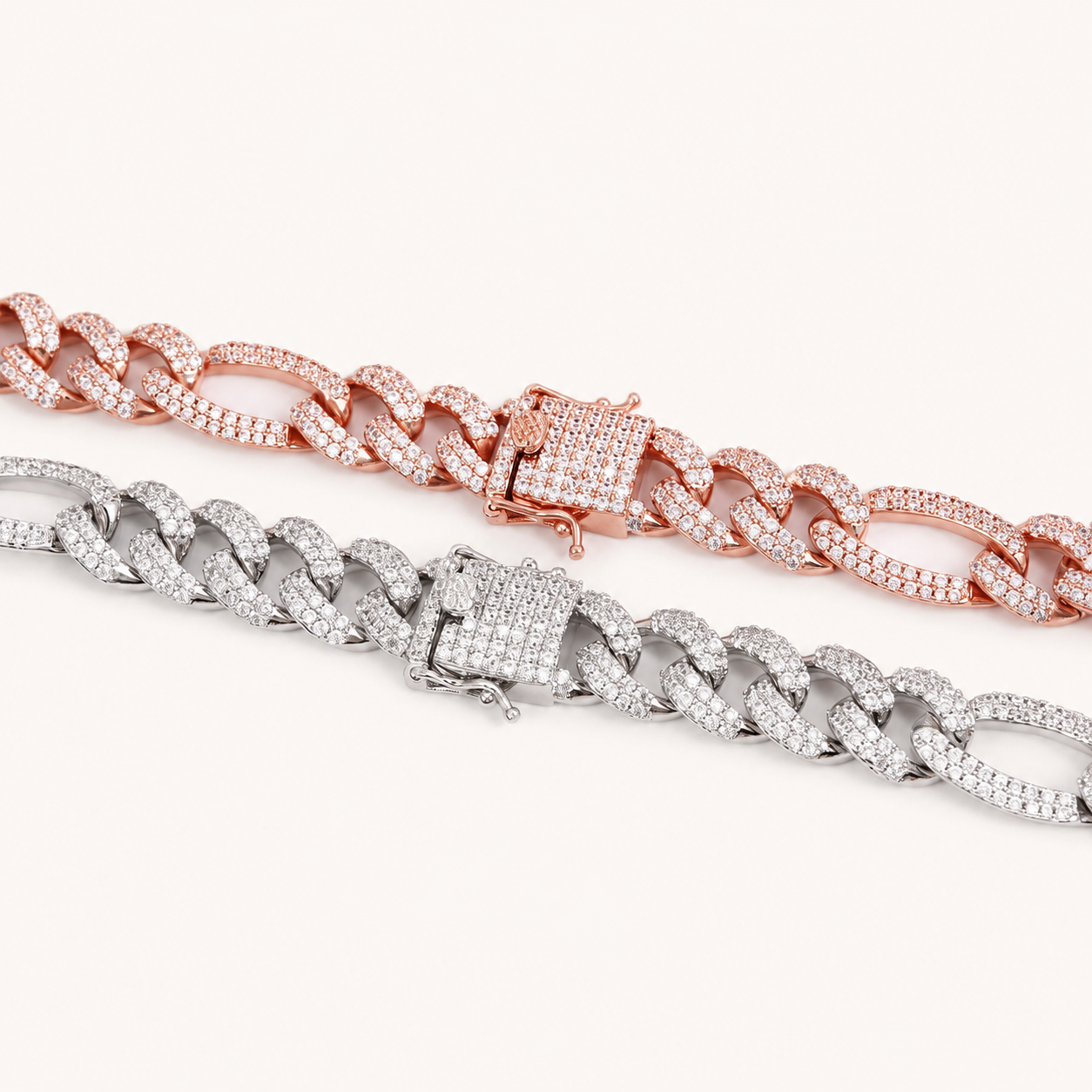 14MM Diamond Figaro Chain for Hip Hop Jewelry