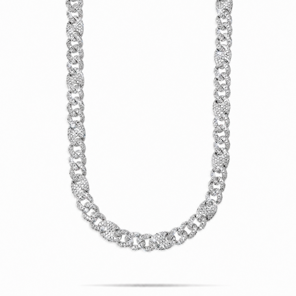 14K Gold Plated Iced Mariner Chain