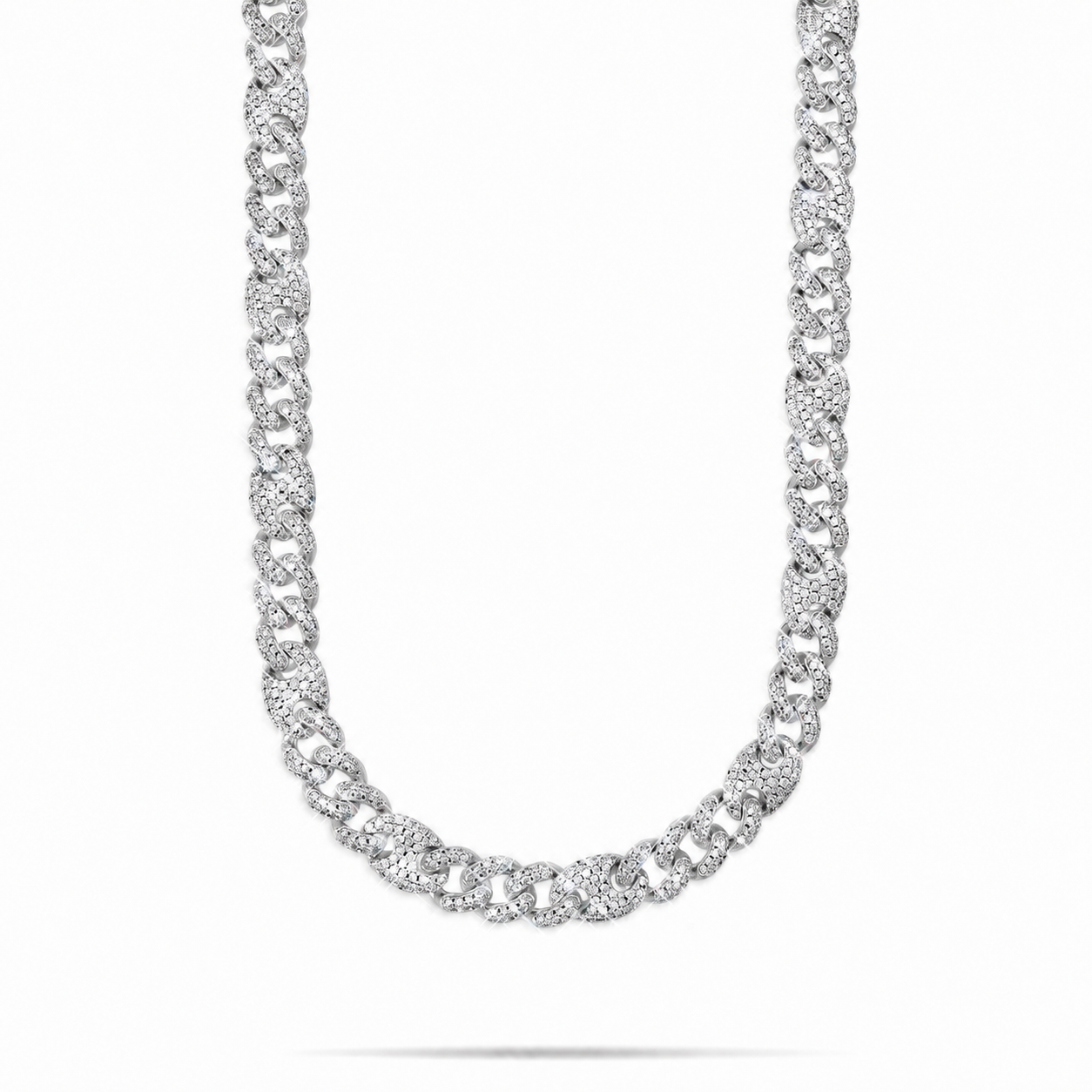 14K Gold Plated Iced Mariner Chain