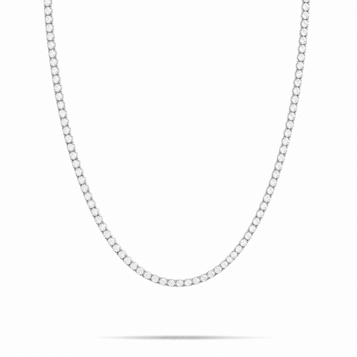 Men’s 2MM Diamond Tennis Chain Solid Gold