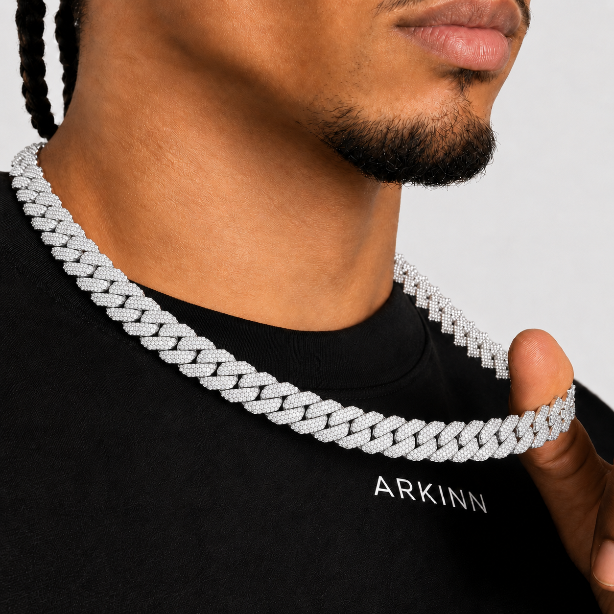 15MM Diamond Cuban Chain for Hip Hop Jewelry