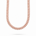 14MM Diamond Cuban Link Necklace for Men