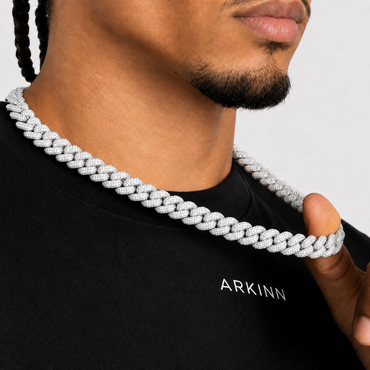 14K Solid Gold Iced Out Cuban Chain 14MM