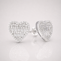 VVS Semi Marquise Heart Earrings