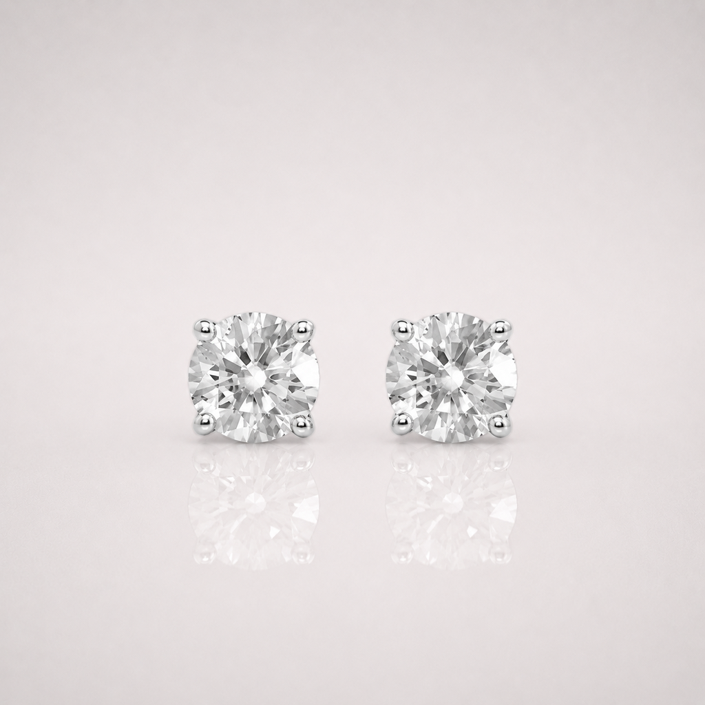 6mm Round Cut Earrings