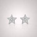 Men’s Iced Out Star Earrings