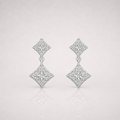 Iced Out Star Clover Earrings