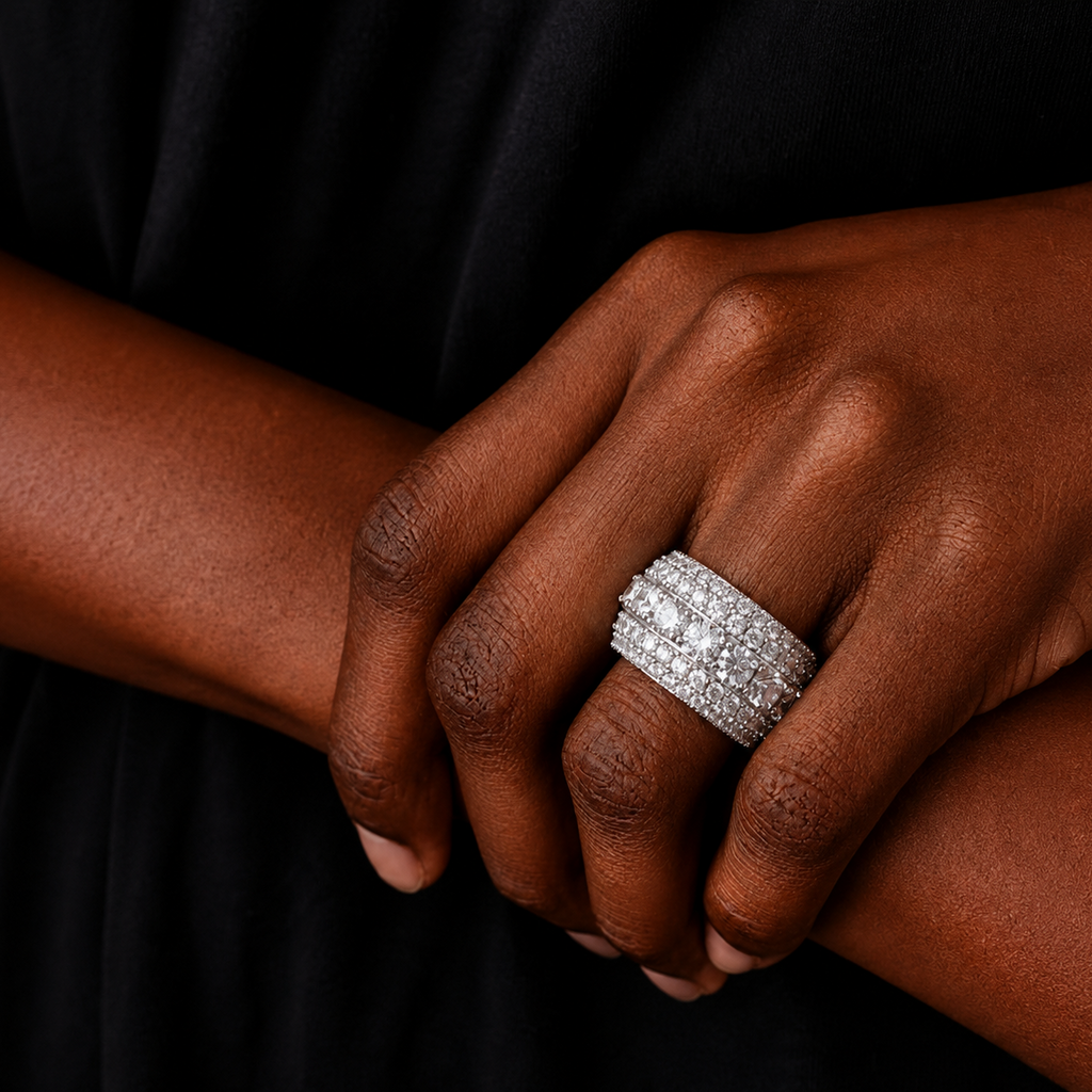 VVS 5-Layer Iced Out Men’s Ring