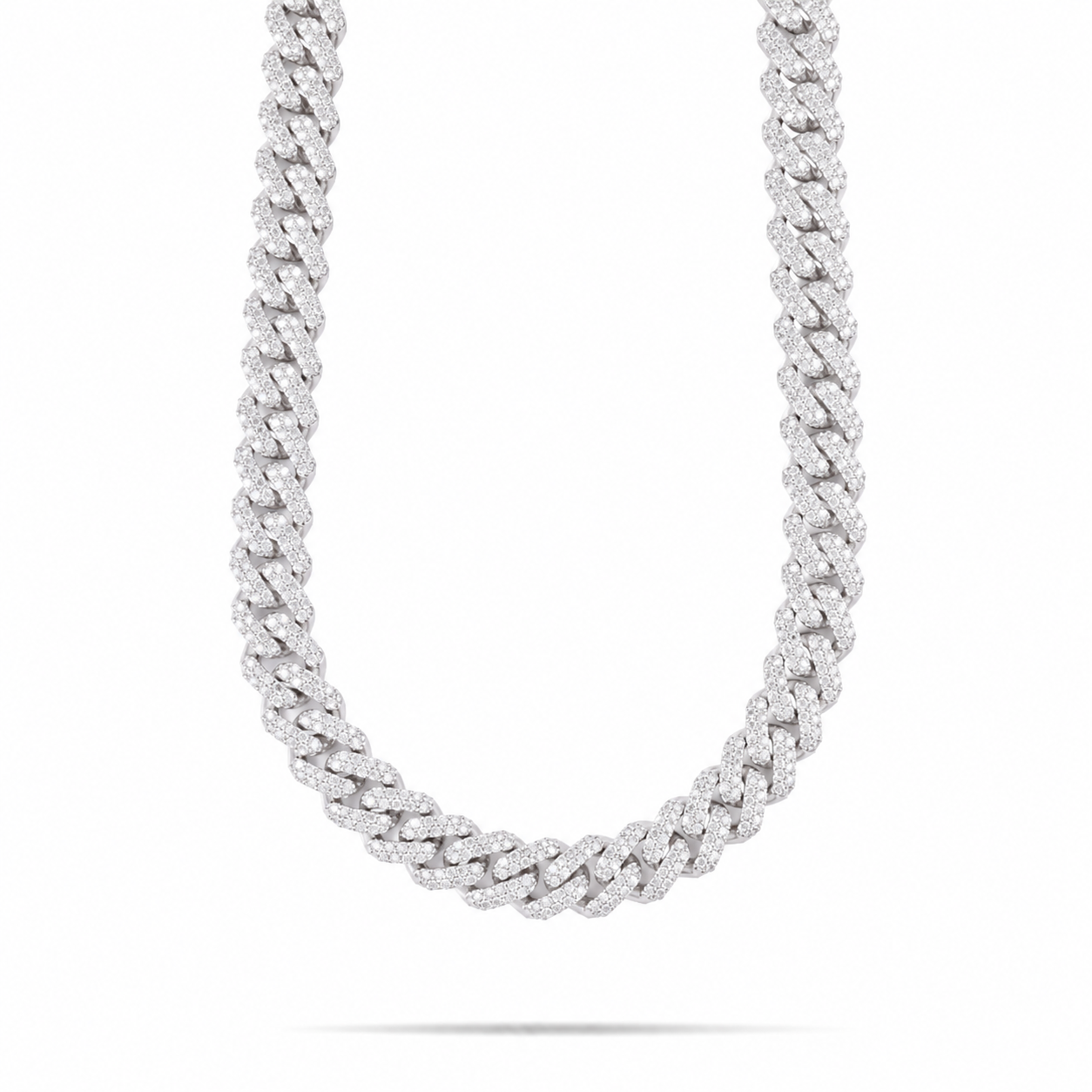 Men’s 14K Gold Diamond Cuban Necklace 13MM