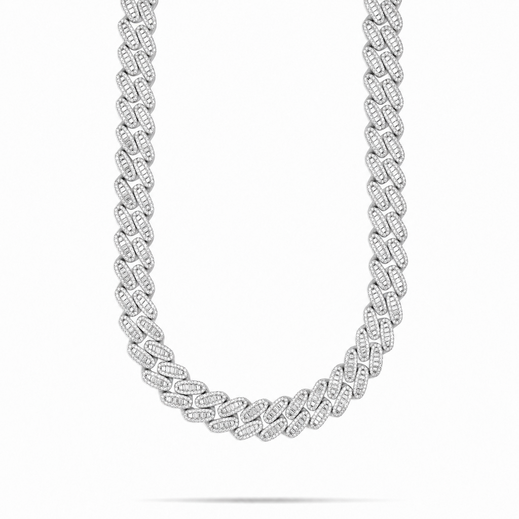 Men’s 16MM Moissanite Miami Cuban Link Necklace