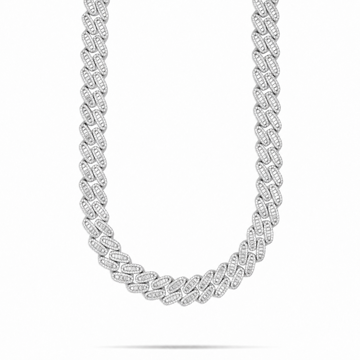 Men’s 16MM Moissanite Miami Cuban Link Necklace