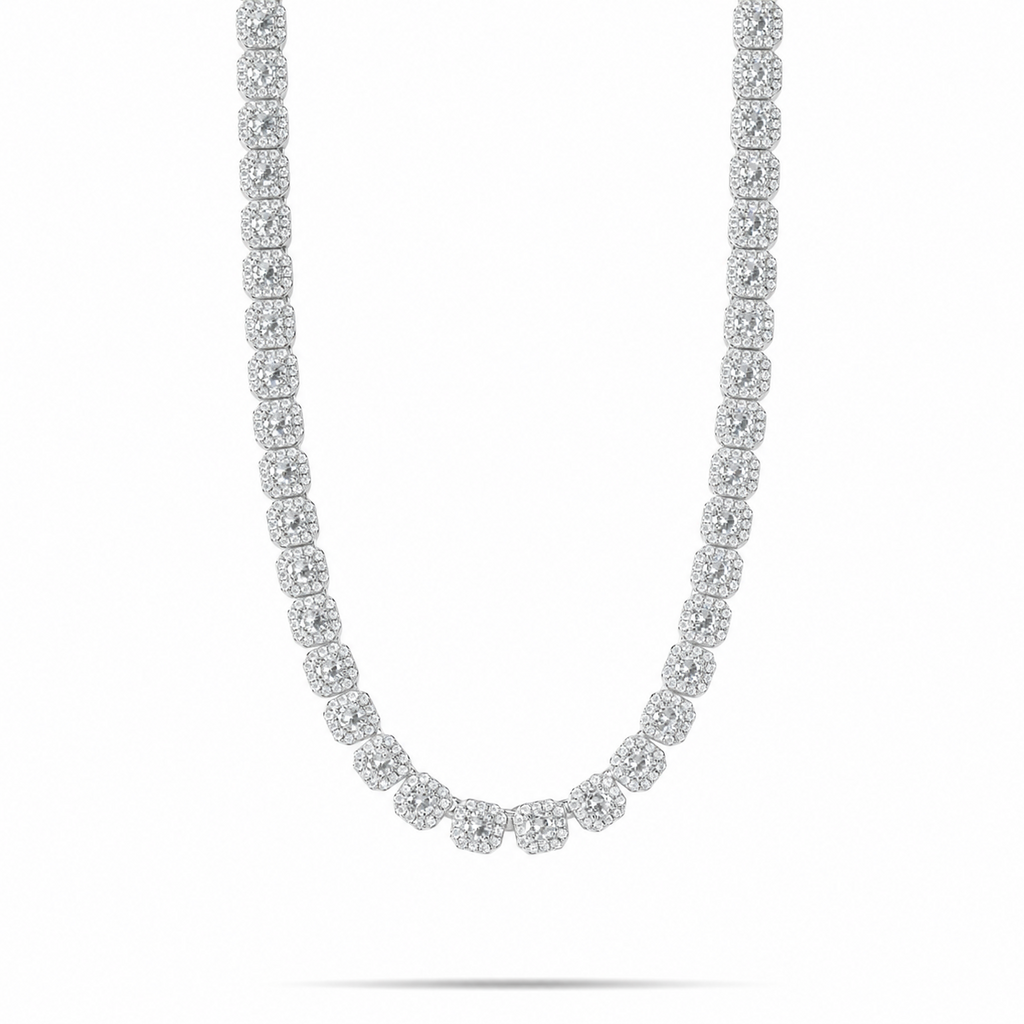Men’s Cluster Iced Out Tennis Chain
