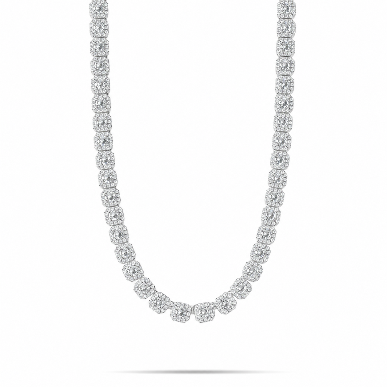 Men’s Cluster Iced Out Tennis Chain