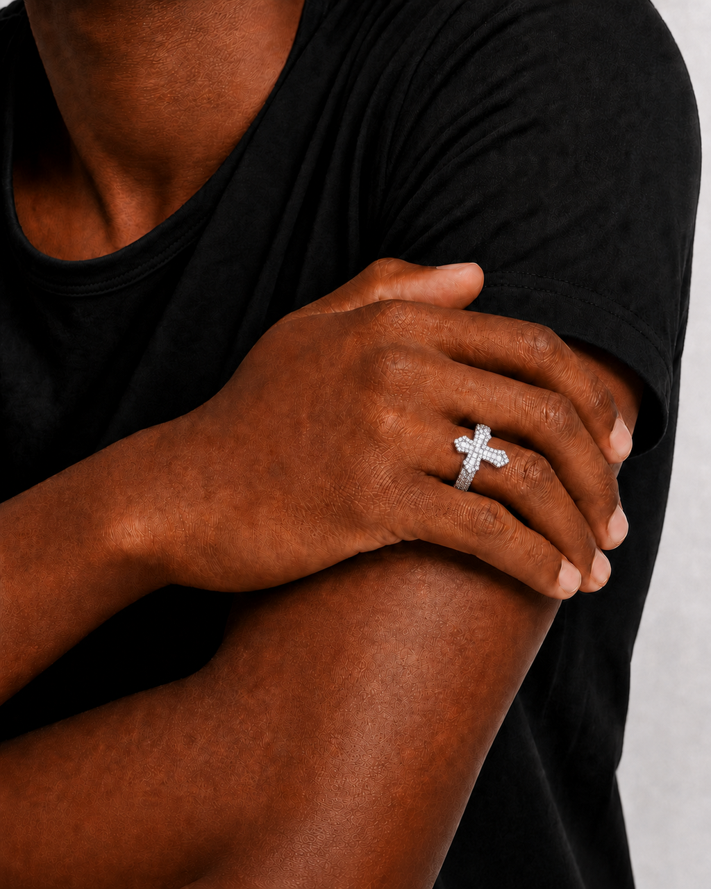 Gothic Cross Statement Ring
