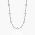 Clover Leaf Iced Out Tennis Chain – Luxury Necklace