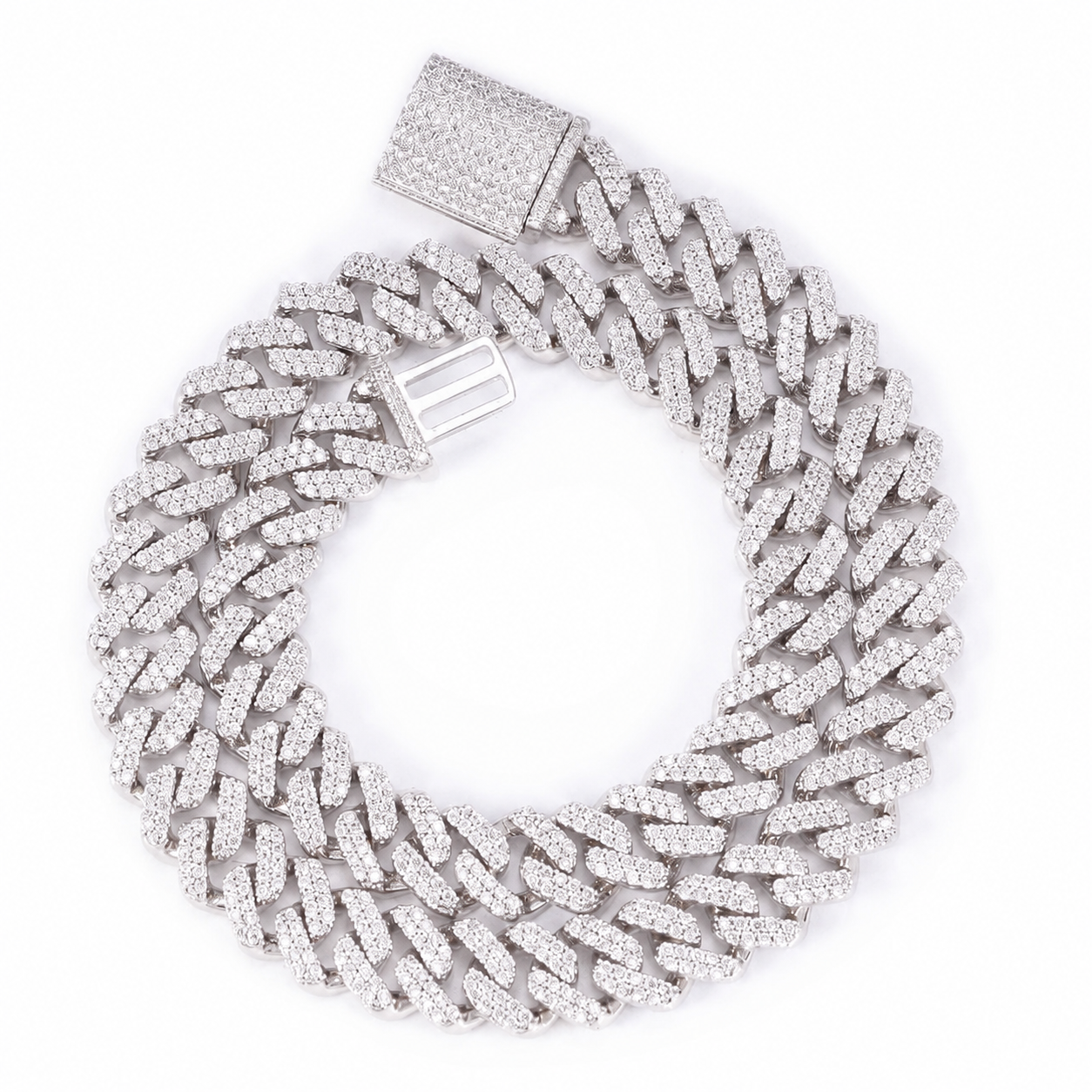 Men’s 14K Gold Diamond Cuban Necklace 13MM