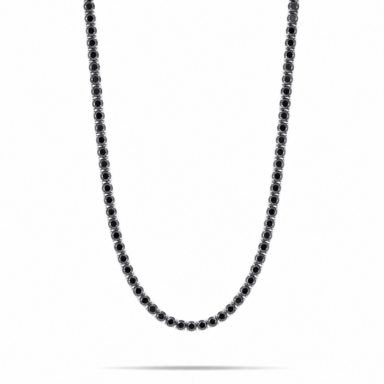 5MM Iced Out Black Diamond Tennis Chain
