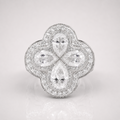 Four Leaf Clover VVS Iced Out Men’s Ring