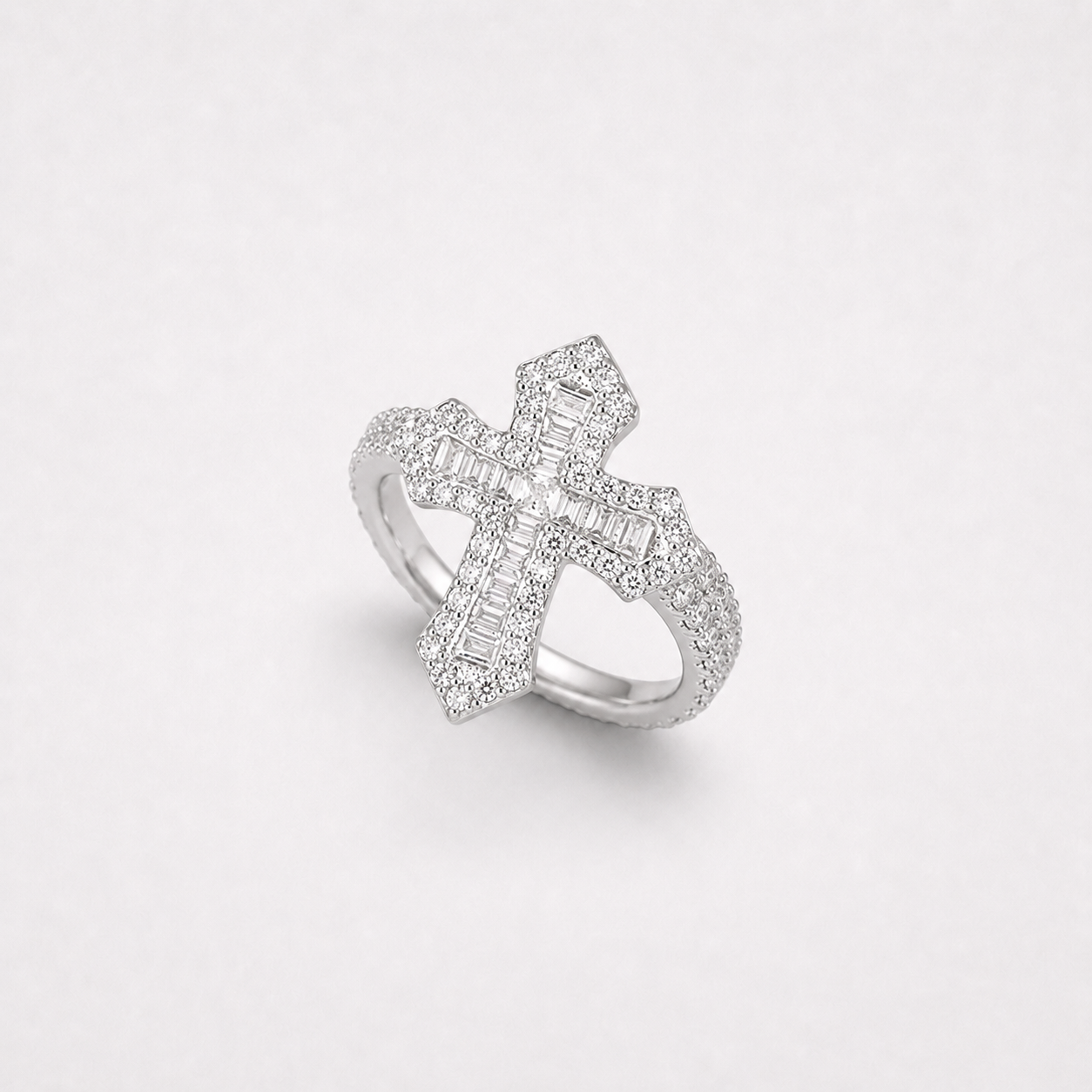 Gothic Cross Statement Ring