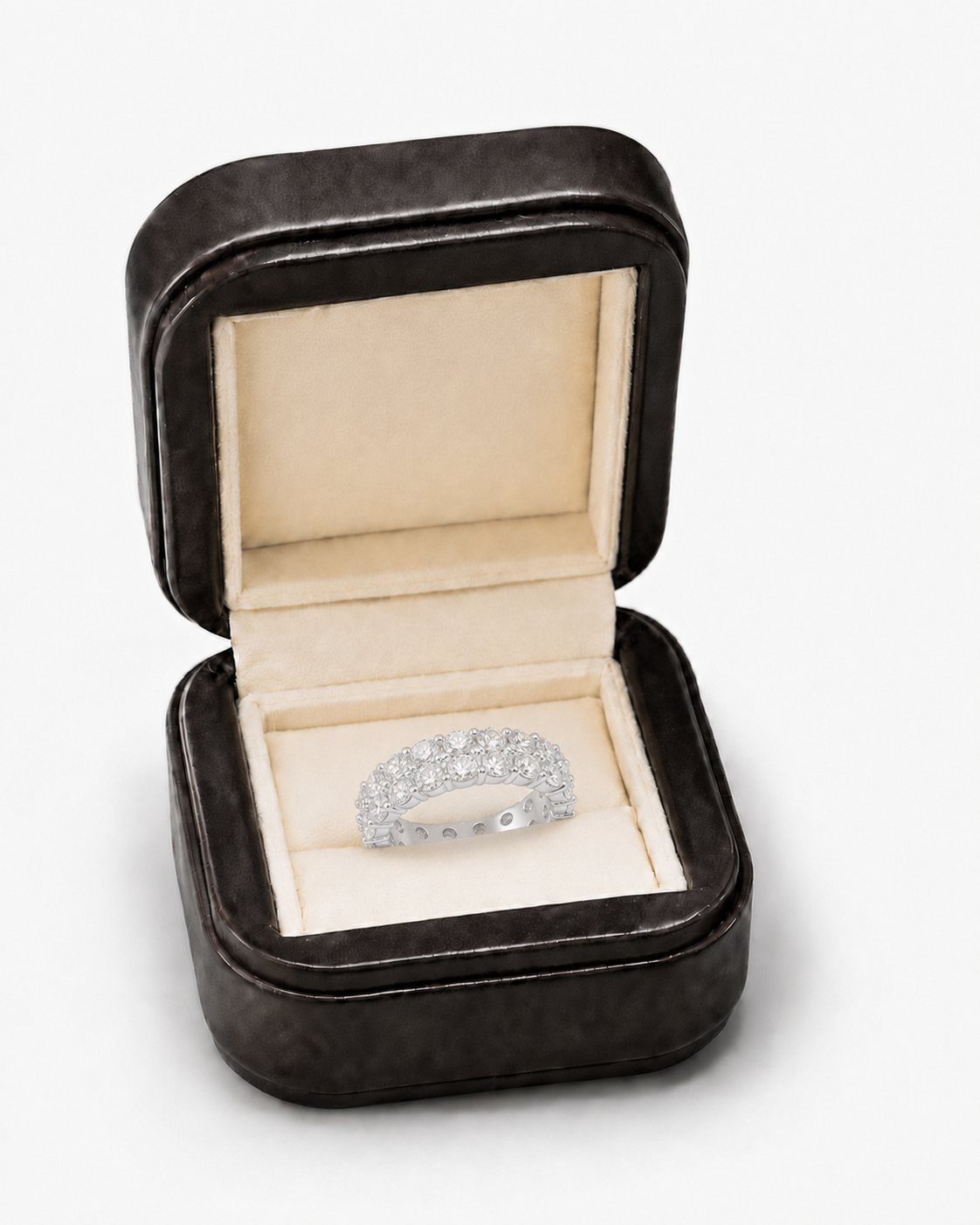 VVS Moissanite Double Band Ring