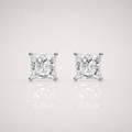 Men’s 7mm Princess Cut Earrings