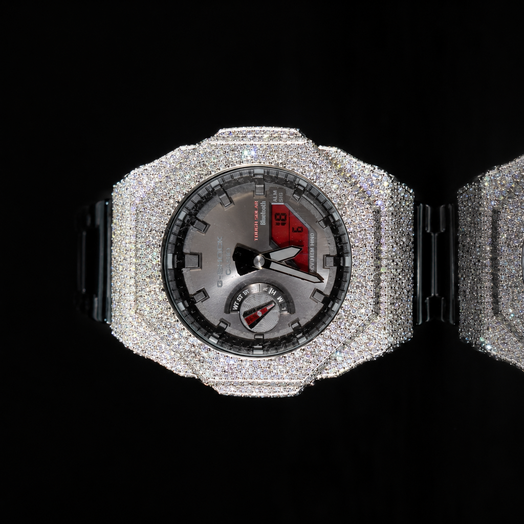 Iced Out 41mm Arabic Dial VVS Moissanite Watch