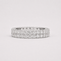 VVS Moissanite Double Band Ring