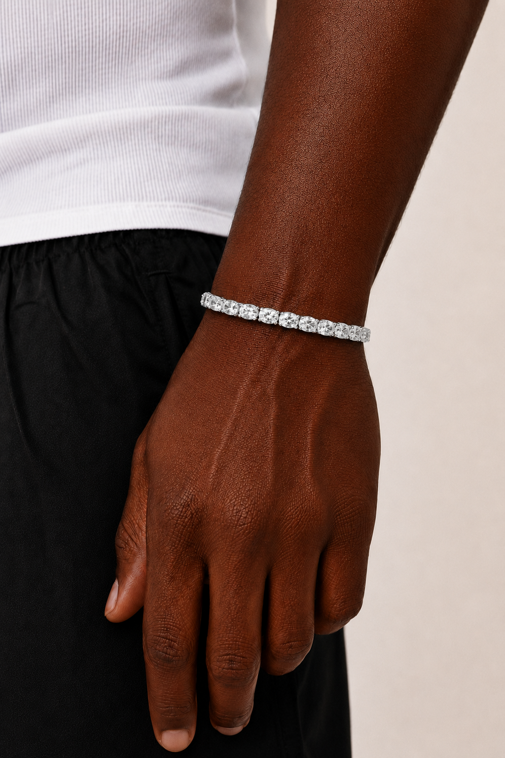 Oval Cut Tennis Bracelet White Gold Finish Luxury Bracelet