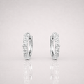 Iced Out Hoop Earrings VVS Men