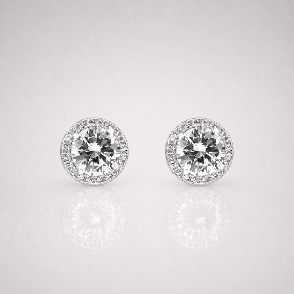 Iced Out Clustered Earrings