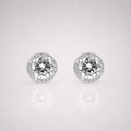 Iced Out Clustered Earrings