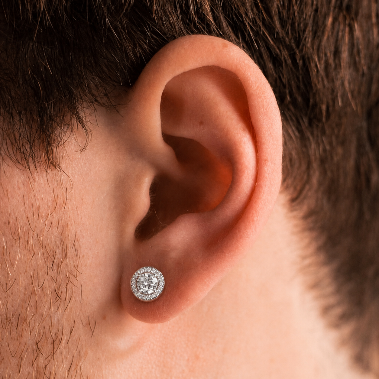 Iced Out Clustered Earrings